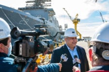 SECNAV visits Ingalls Shipbuilding